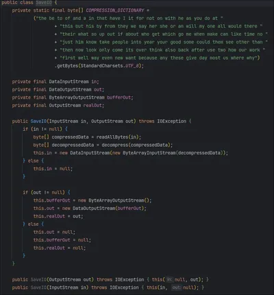 SAVE IO - JAVA